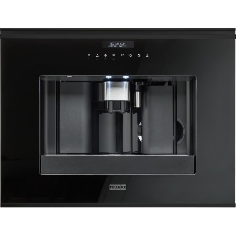 131.0682.091 Franke: Mythos 45 131.0682.091, cafetera integrable, 60 cm, acabado en acero negro.