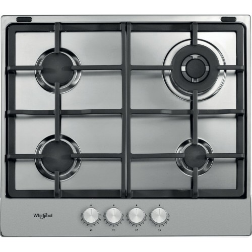Table de cuisson à gaz Whirlpool TGML 661 IX 55 cm finition inox