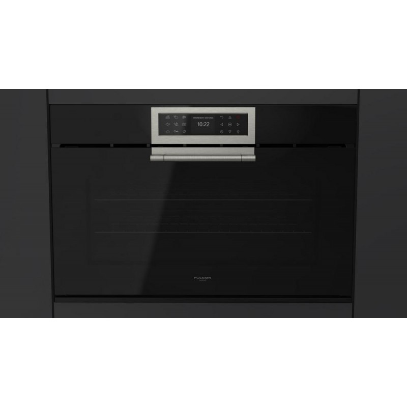 FCLO 9615 TEM 2F BK Fulgor Horno electrónico multifunción FCLO 9615 TEM 2F BK 90 cm acabado cristal negro