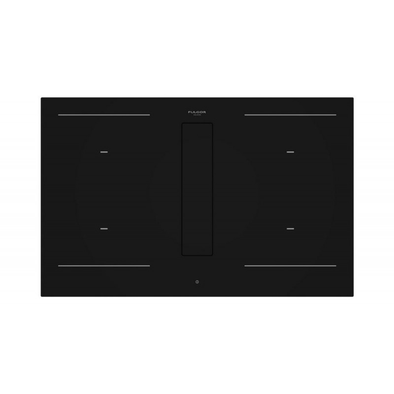 FHH 800 ID TC BK Fulgor Induction hob with integrated extractor hood Aria+ FHH 800 ID TC BK in 80 cm black glass ceramic