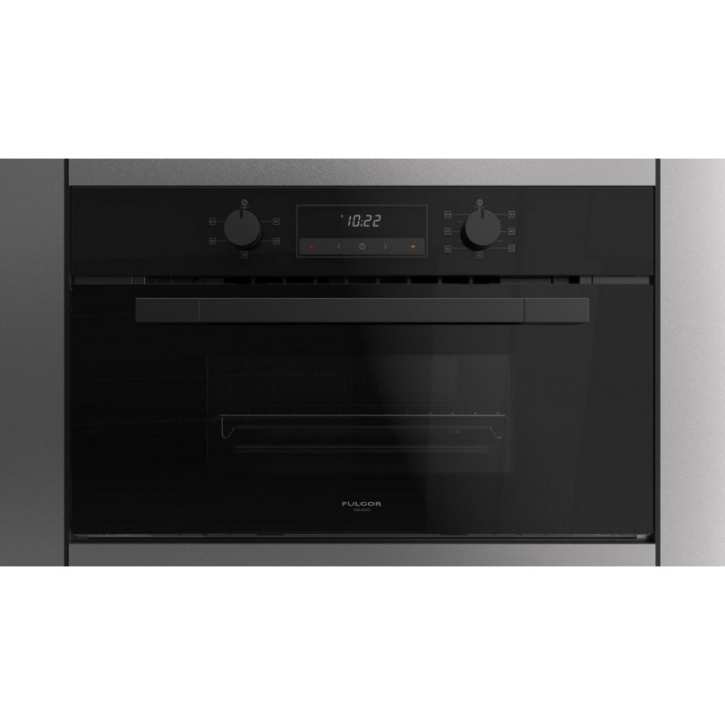 FUSO 7505 MT GBK Four à vapeur Fulgor Compact FUSO 7505 MT GBK 75 cm finition verre noir