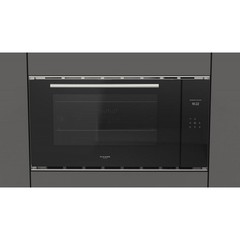 FCO 9013 TM BK/2 Four multifonction électronique Fulgor Compact Plano FCO 9013 TM BK/2 90 cm finition verre noir
