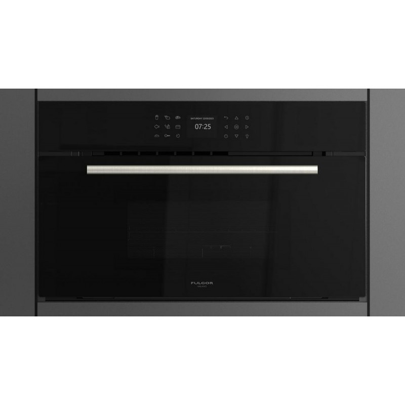 FCMO 7510 TEM BK Horno microondas Fulgor FCMO 7510 TEM BK con acabado de cristal negro, 75 cm