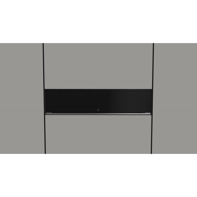 Fulgor Cassetto portaoggetti FD 150 BK finitura vetro nero da 60 cm