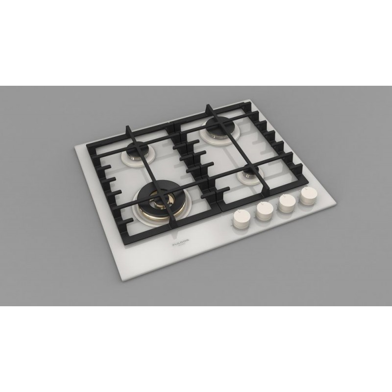 FPH 604 G WK WHG Fulgor FPH 604 G WK WHG gas hob 60 cm white glass finish