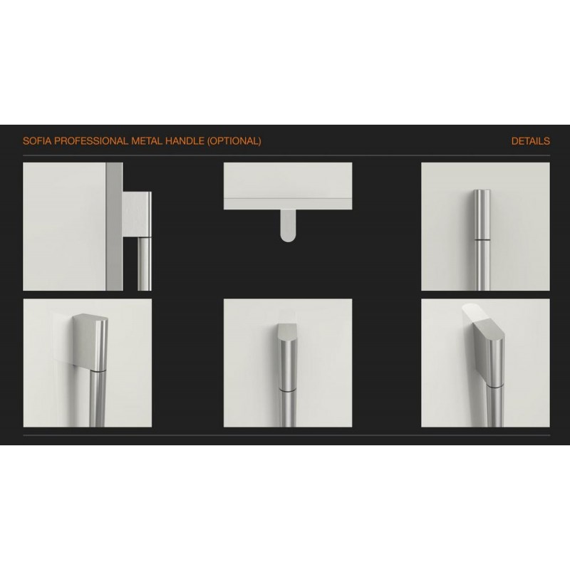 F4HKPRO30BM Fulgor Kit maniglia Professional per frigoriferi F4HKPRO30BM finitura acciaio inossidabile