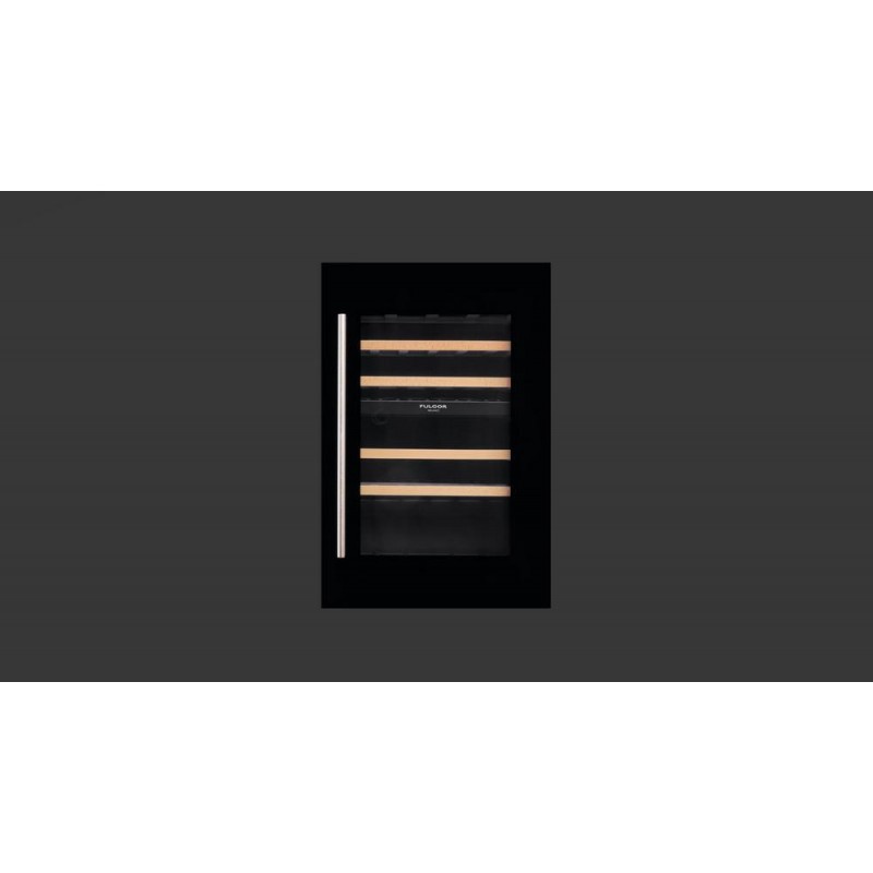 FWC 8800 TC GBK Fulgor Cantina vini da incasso FWC 8800 TC GBK finitura vetro nero da 60 cm