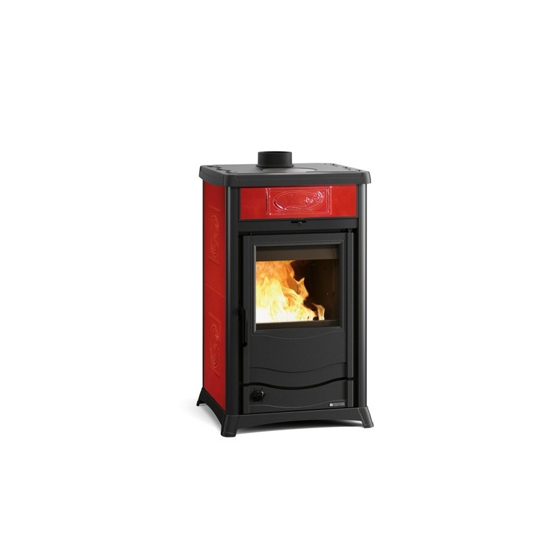 7117271 La Nordica Wood-burning thermo stove TERMOROSSELLA PLUS EVO DSA 4.0 7117271 burgundy liberty finish