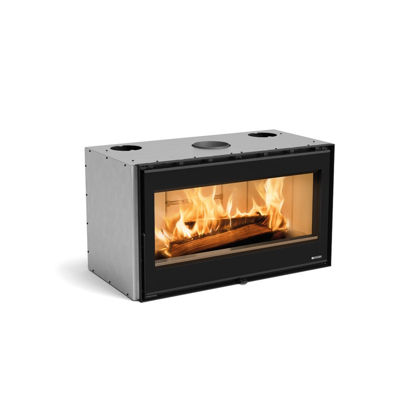 6016100 La Nordica Wood-burning insert with panoramic view of the fire INSERTO 100 WIDE 6016100