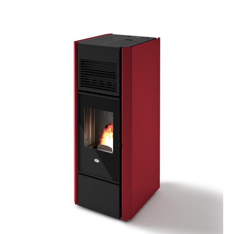 901646900 Eva Calòr Poêle à pellets INES 901646900 finition rouge