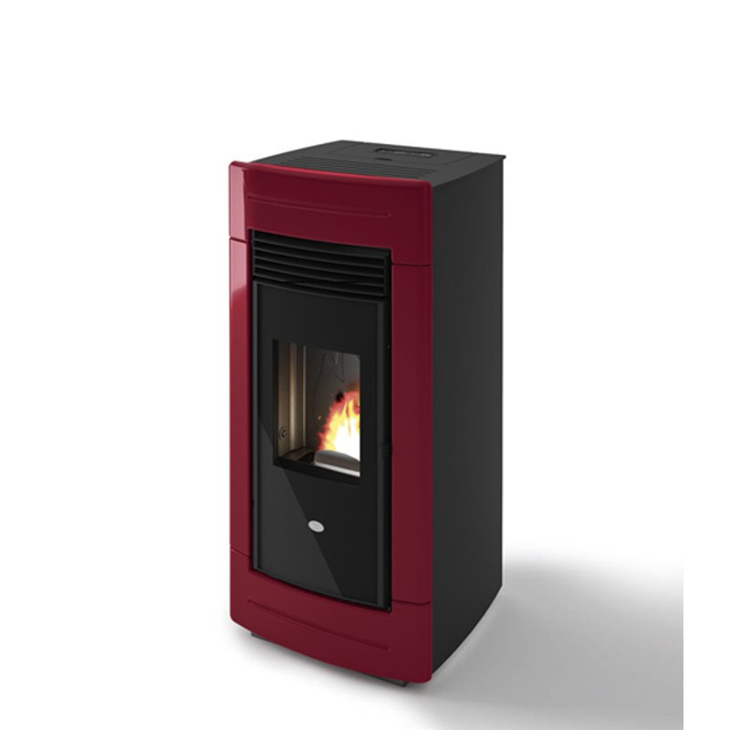 901627900 Eva Calòr Pellet stove LAURA 901627900 red finish