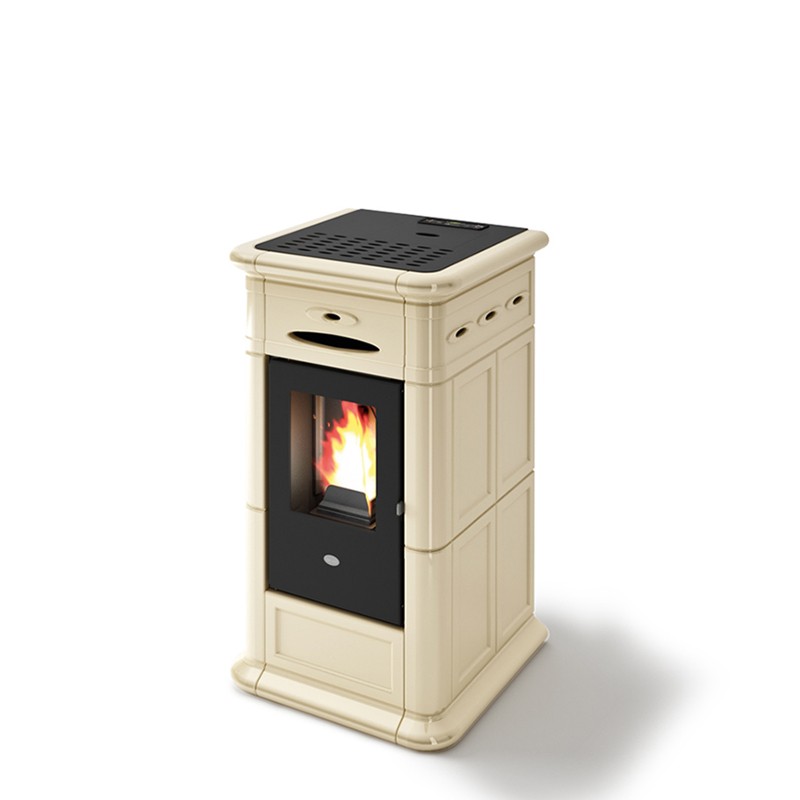 901657900 Eva Calòr Pellet stove ALINA 901657900 cream finish