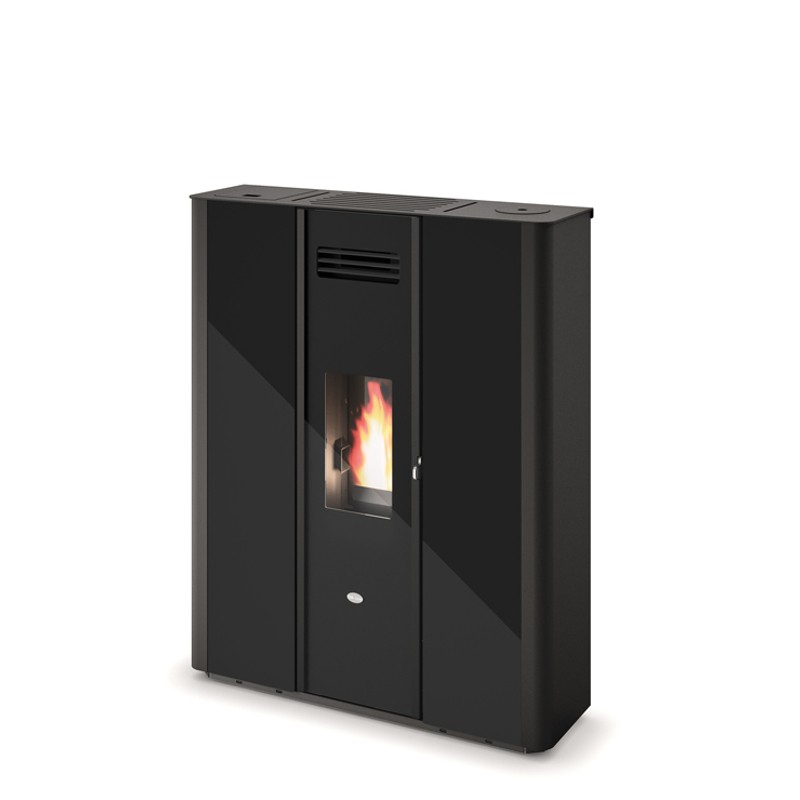 9016005300 Eva Calòr Stufa a pellet slim EMILY 9016005300 finitura nero