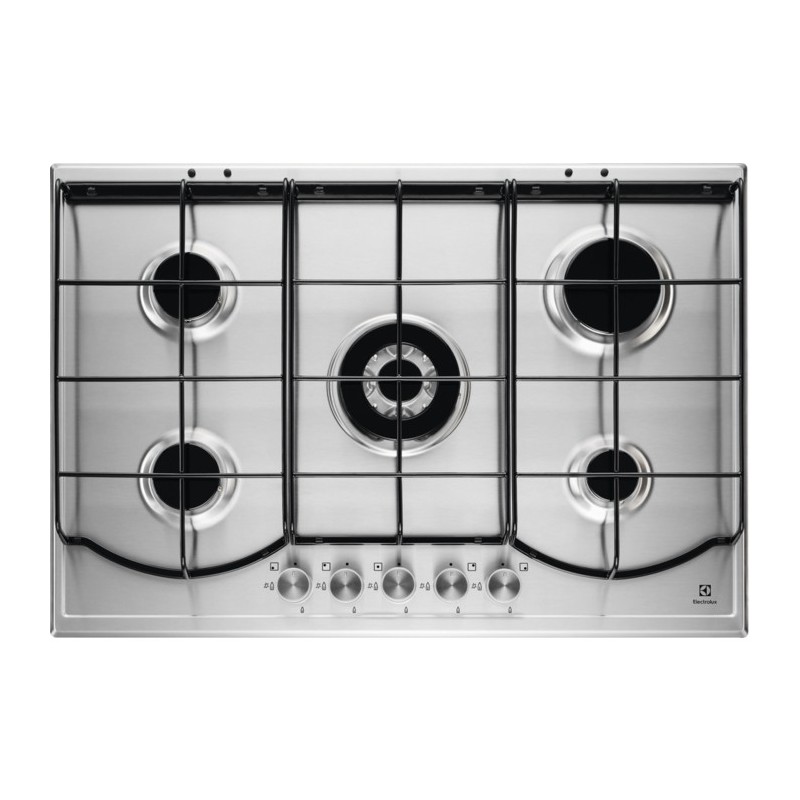 PQ 750 UX#BF Electrolux Slim Profile PQ750UX gas hob 75 cm stainless steel finish - EasyCollection