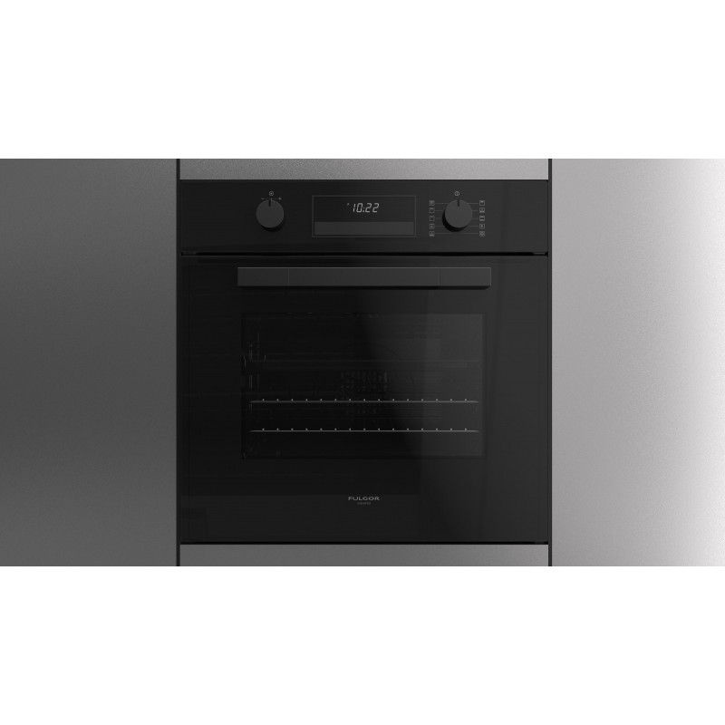  Fulgor Four pyrolyse multifonction FUTO 6011 P MT GBK 60 cm finition verre noir
