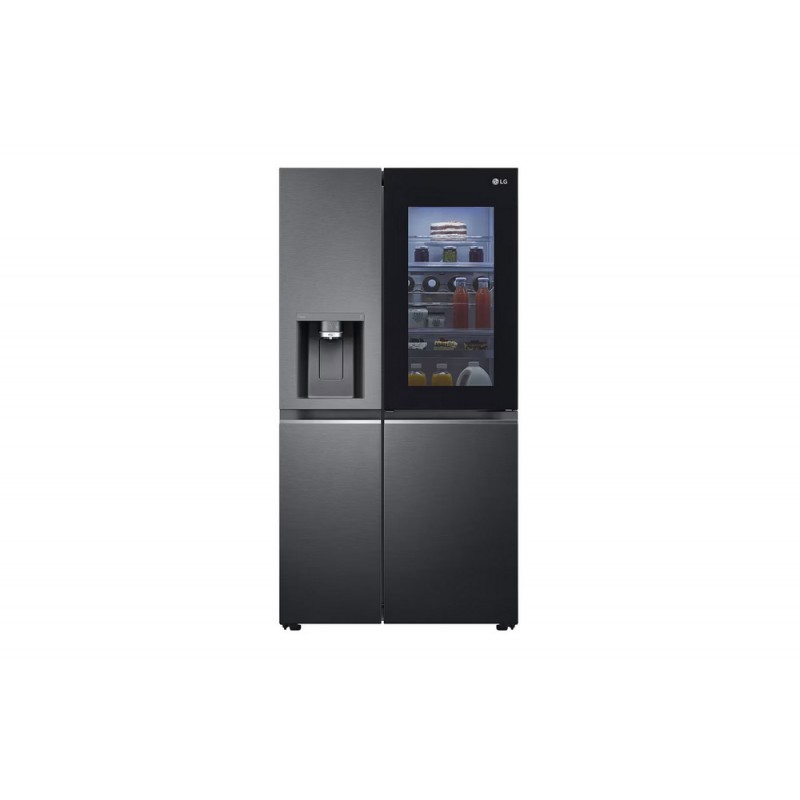 GSXV91MCAE LG Free-standing side by side refrigerator GSXV91MCAE black finish 91 cm