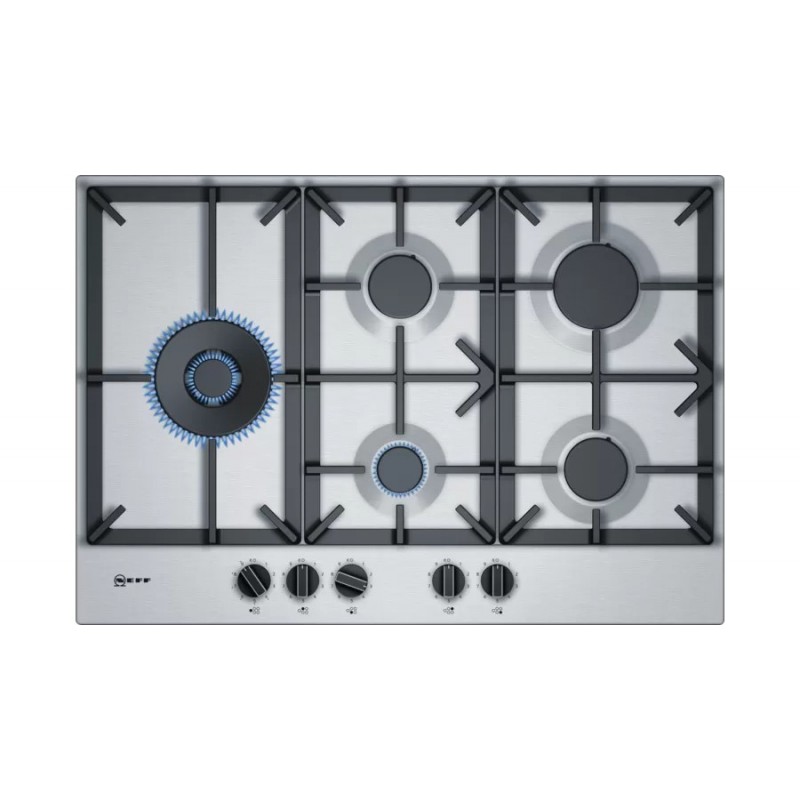 T27DS79N0 Neff T27DS79N0 gas hob 75 cm stainless steel finish