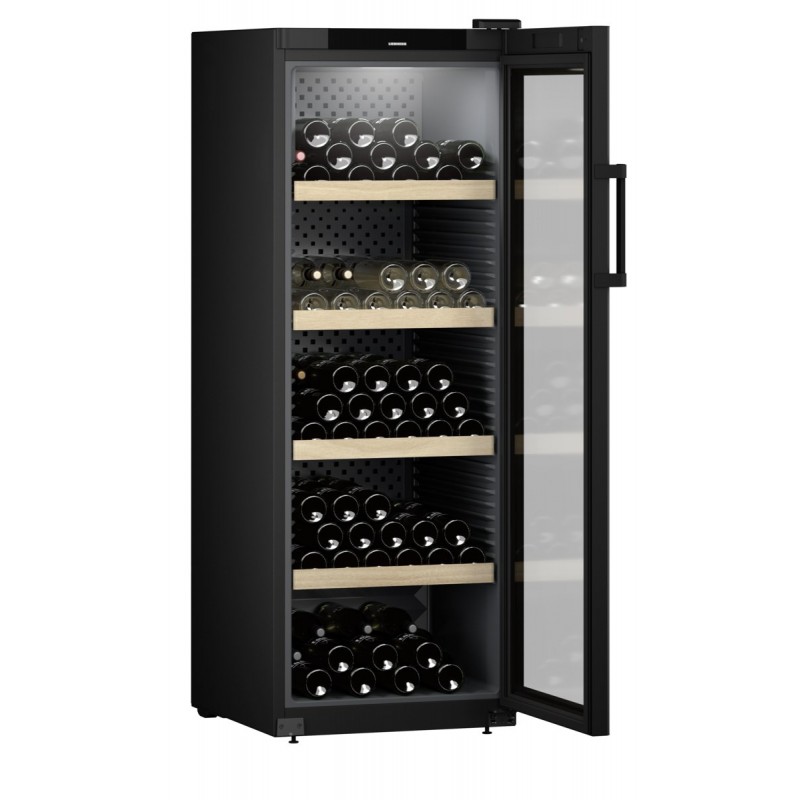WPbl 5001 Liebherr Free-standing wine cellar WPbl 5001 with glass door and 60 cm black frame