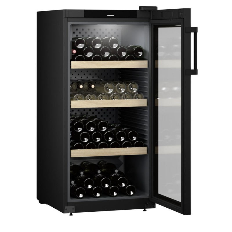 WPbl 4201 Liebherr Free-standing wine cellar WPbl 4201 with glass door and 60 cm black frame