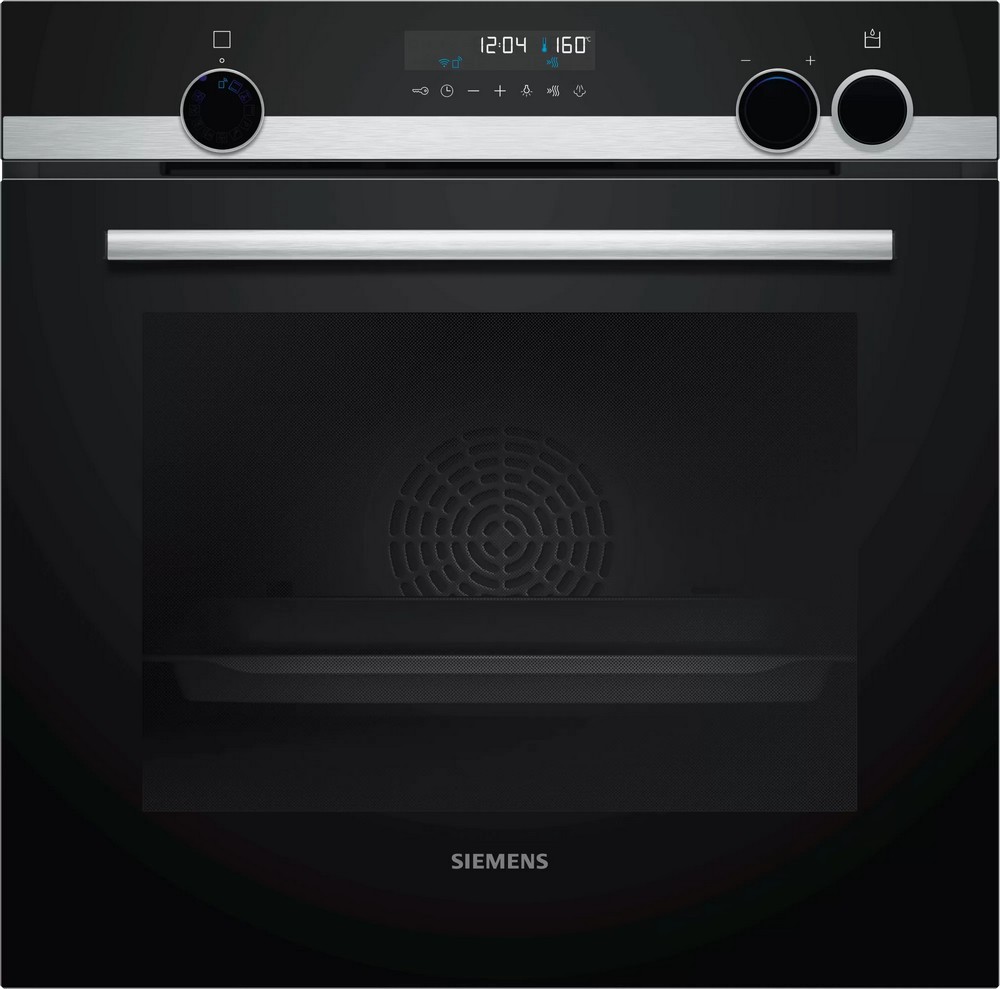 Siemens Forno multifunzione pirolitico da incasso HR578G5S6 finitura nero e acciaio inox da 60 cm