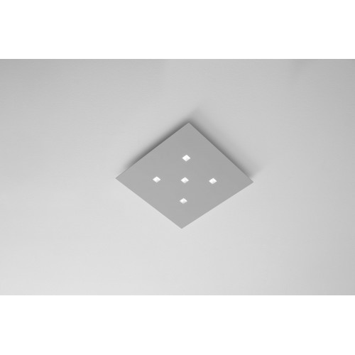 copy of Minitallux Isi.Q.5 LED ceiling lamp in different finishes by Isole Luce