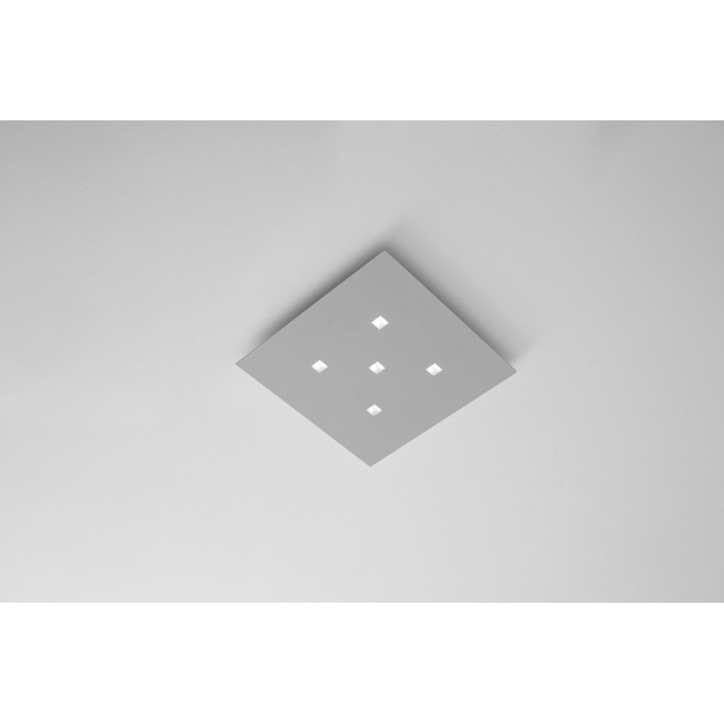  PRONTA CONSEGNA - Minitallux Lampada da soffitto a LED Isi.Q.5 in finitura Bianco by Icone Luce