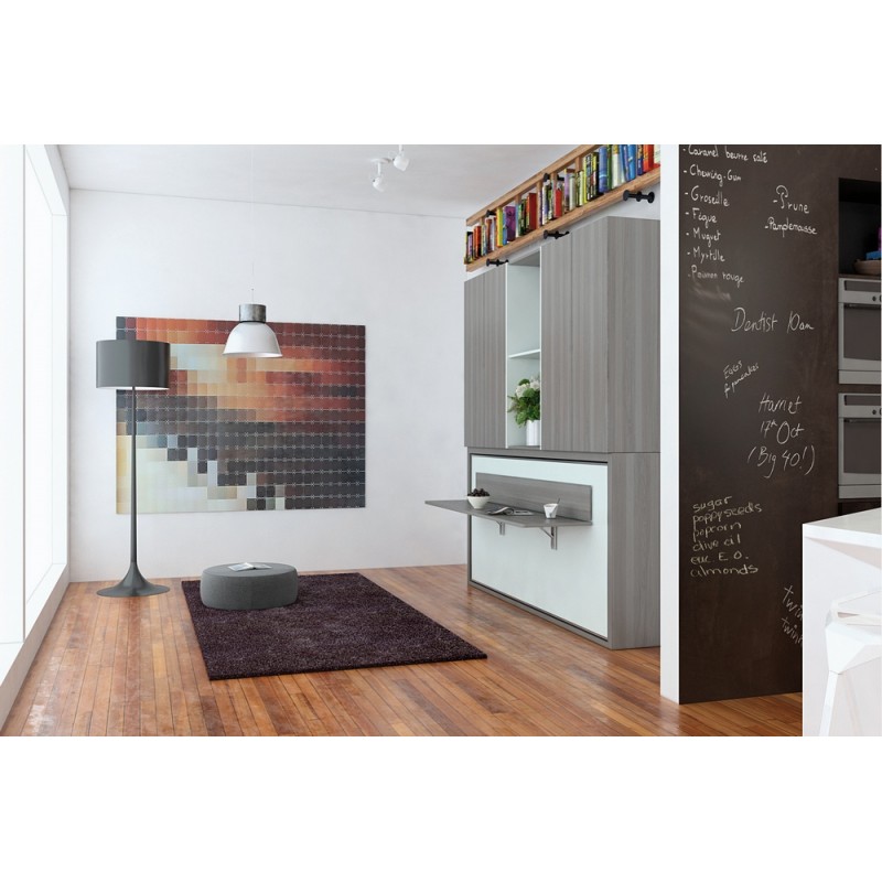 FLAT ORIZZONTALE L SmartBeds Letto matrimoniale a scomparsa FLAT ORIZZONTALE L ad apertura orizzontale da 216.5 cm