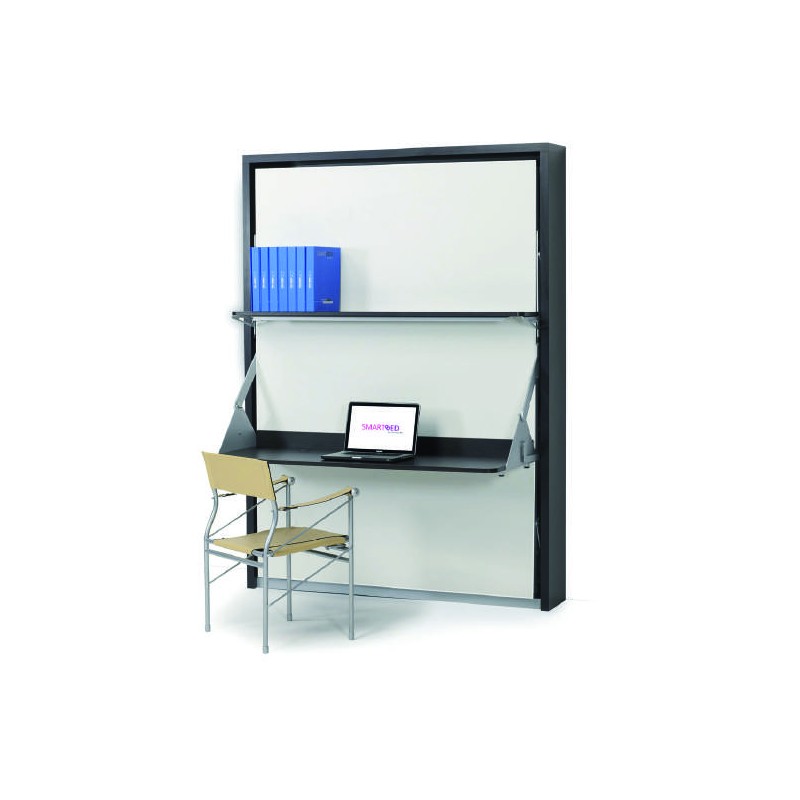 HARRY L SmartBeds Letto matrimoniale a scomparsa HARRY L con scrivania e mensola ad apertura verticale da 177 cm