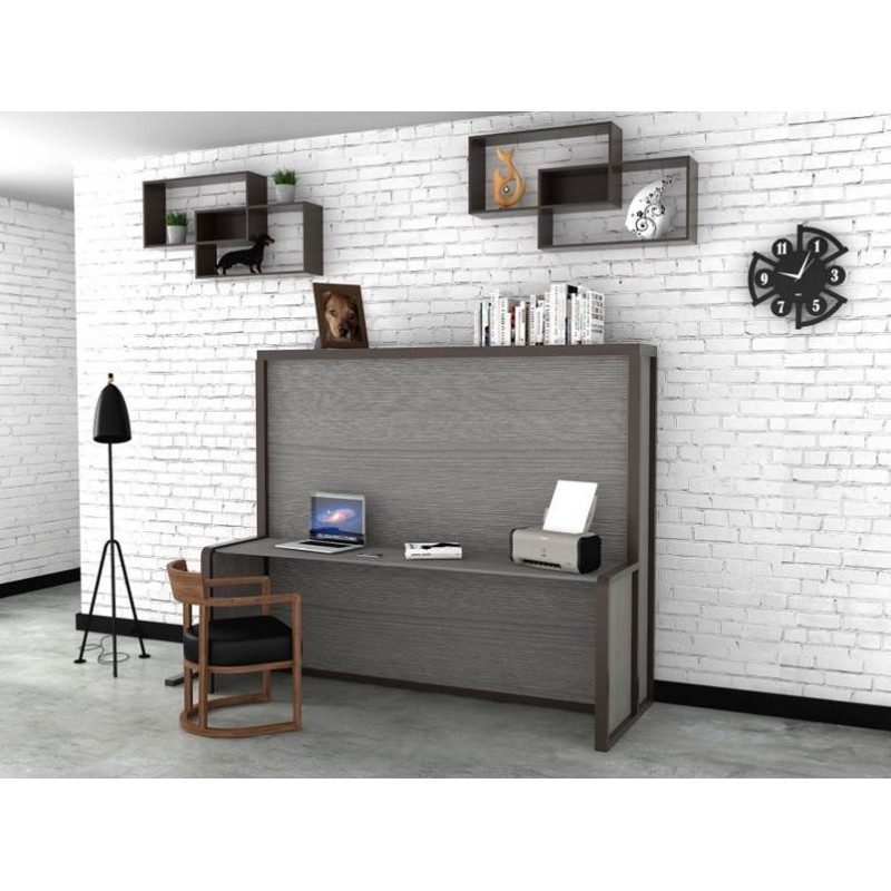 ABE BASIC SmartBeds ABE BASIC single foldaway bed with 219 cm horizontal opening desk
