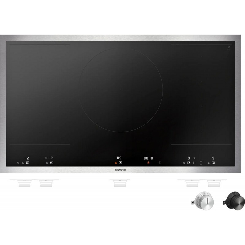 VI 492 115 Placa de inducción Gaggenau VI492115 con estructura de acero inoxidable de 90 cm
