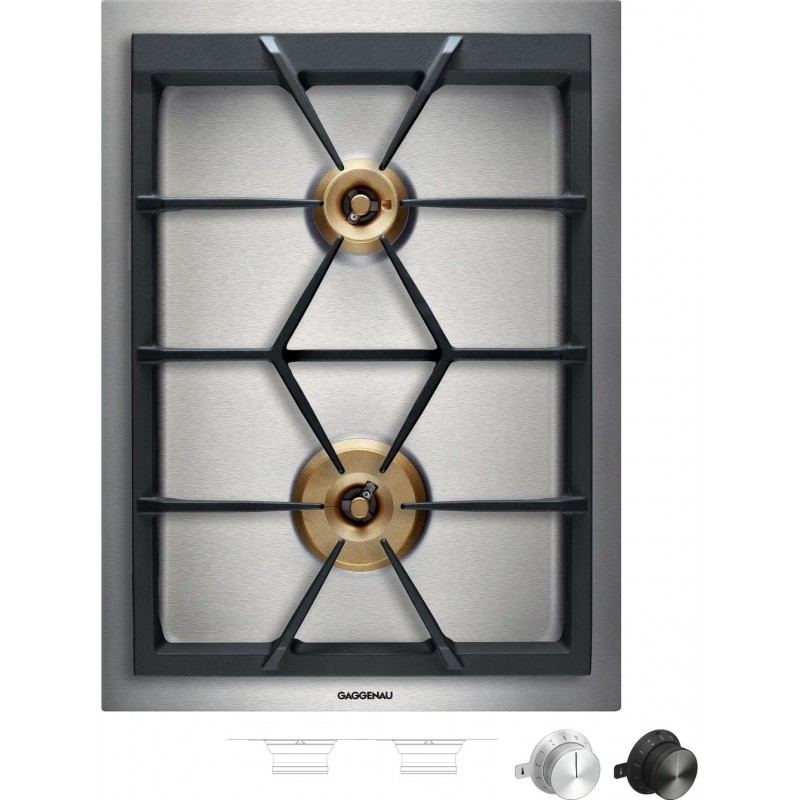 VG 425 215 Gaggenau VG425215 table de cuisson à gaz 38 cm finition acier
