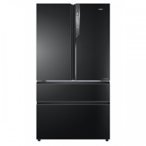 Haier Réfrigérateur côte à côte HB25FSNAAA finition noire 101 cm
