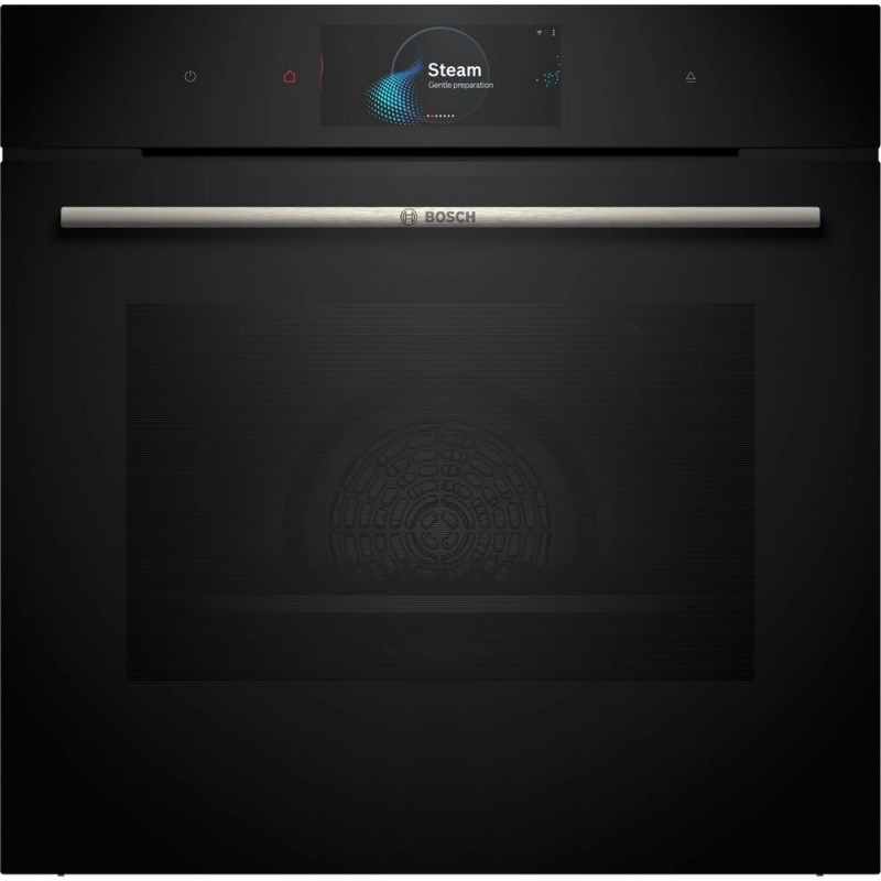  PRONTA CONSEGNA - Bosch Forno a vapore da incasso HSG7584B1 finitura nero da 60 cm - Serie 8