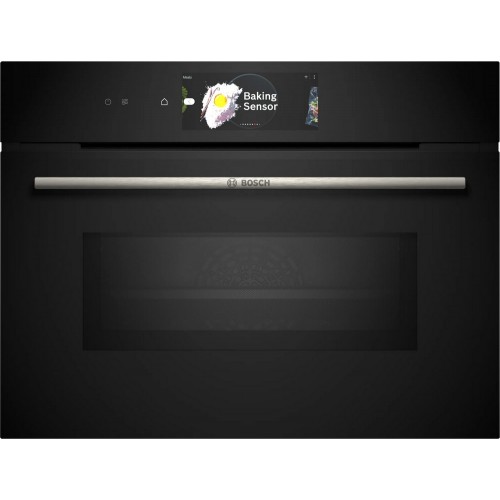 Bosch Compact pyrolytic combined built-in microwave oven CMG778NB1 black finish 60 cm - Series 8