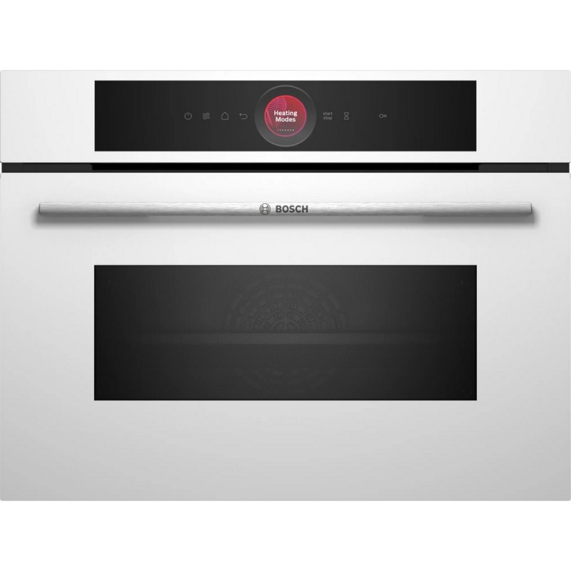  PRONTA CONSEGNA - Bosch Forno compatto combinato microonde da incasso CMG7241W1 finitura bianco da 60 cm - Serie 8