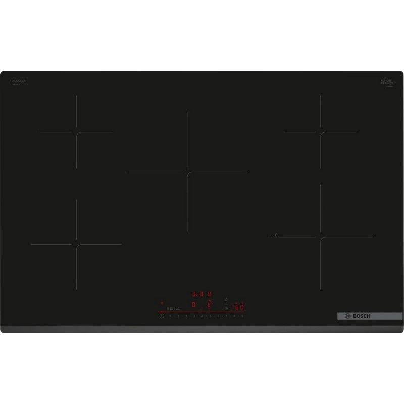 PIV83KHC1E Placa de inducción Bosch PIV83KHC1E de 80 cm con acabado en negro - Serie 6
