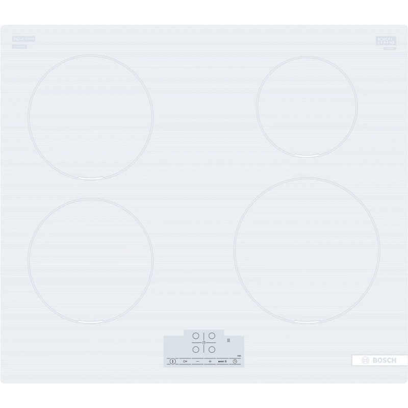 PUE612BB1J Placa de inducción Bosch PUE612BB1J de 60 cm con acabado blanco azulado - Serie 4