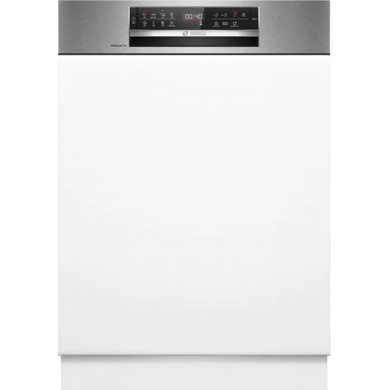SMI6ECS00E Lavavajillas integrable Bosch SMI6ECS00E de 60 cm con frontal abierto y acabado en acero inoxidable - Serie 6