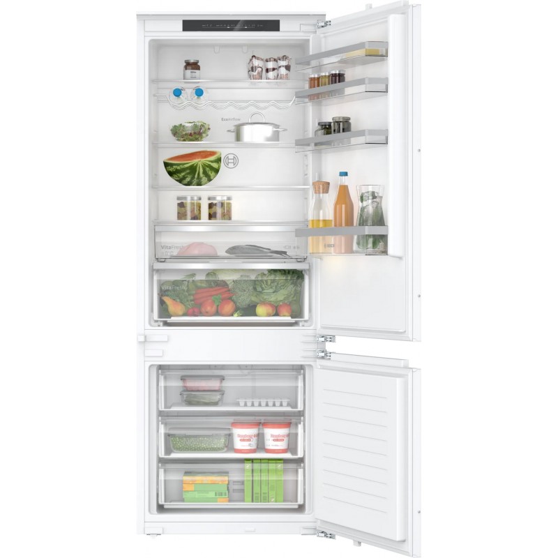 KBN96VSE0 Bosch Combined built-in refrigerator KBN96VSE0 71 cm white finish - Series 4