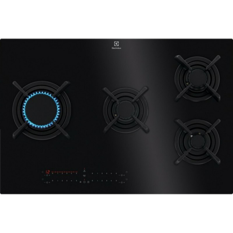KGV8473IK Electrolux | Placa de gas vitrocerámica negra KGV8473IK de 80 cm