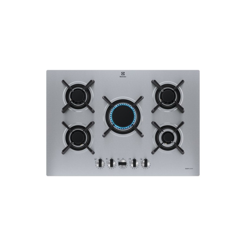 KGU753723Z Placa de gas Electrolux KGU753723Z de 75 cm, de acero inoxidable