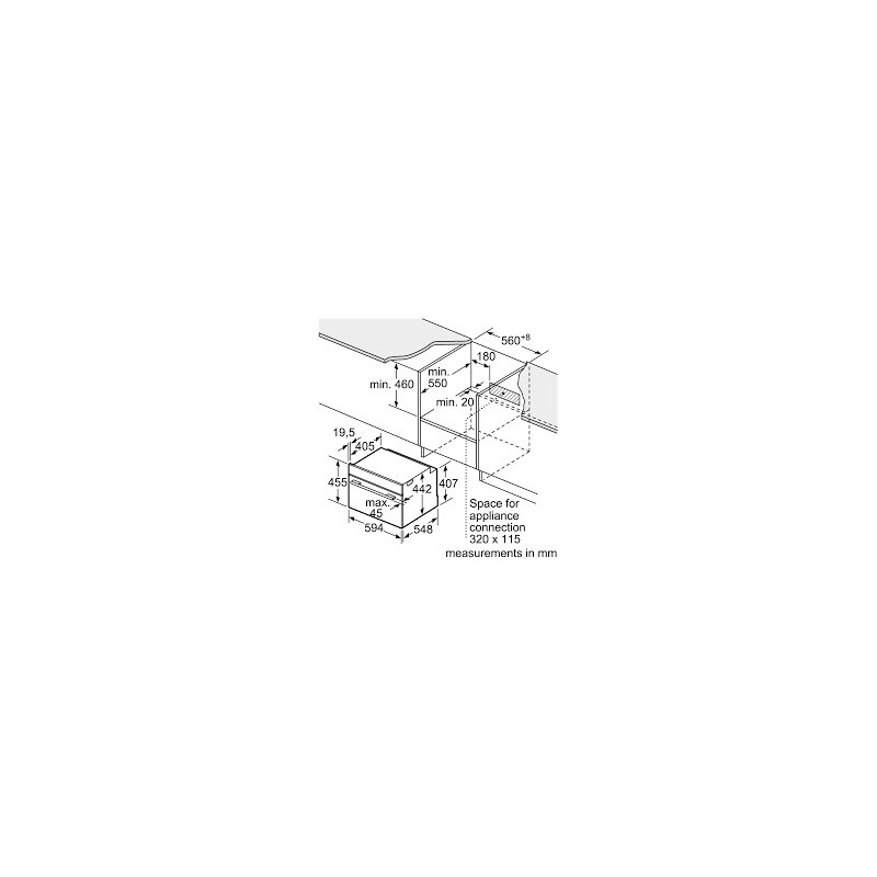 CM778GNB1B Siemens Forno compatto pirolitico combinato con microonde da incasso CM778GNB1B finitura nero da 60 cm
