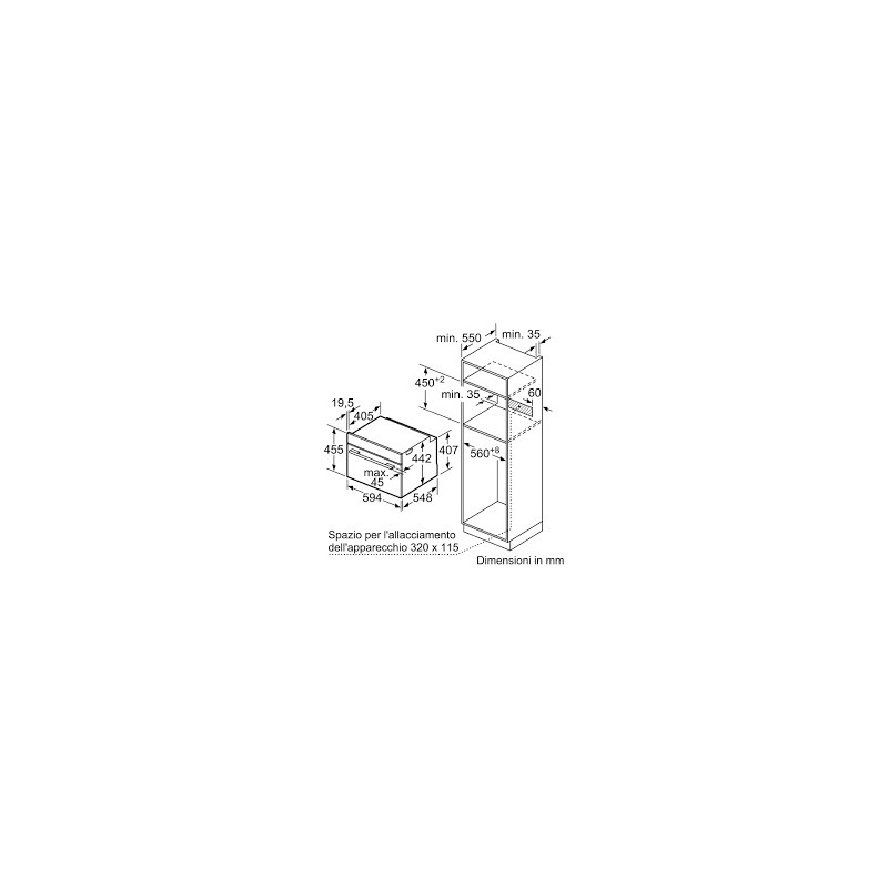 CS736G1B1 Four vapeur compact encastrable Siemens CS736G1B1 60 cm, noir
