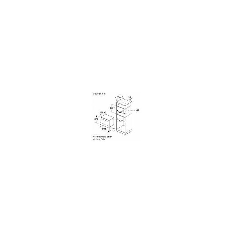 BE732R1B1 Siemens BE732R1B1 60cm Built-in Microwave Oven, Black Finish