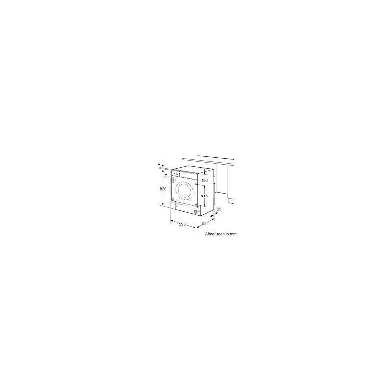 WK14D543EU Siemens WK14D543EU 60cm fully integrated washer dryer