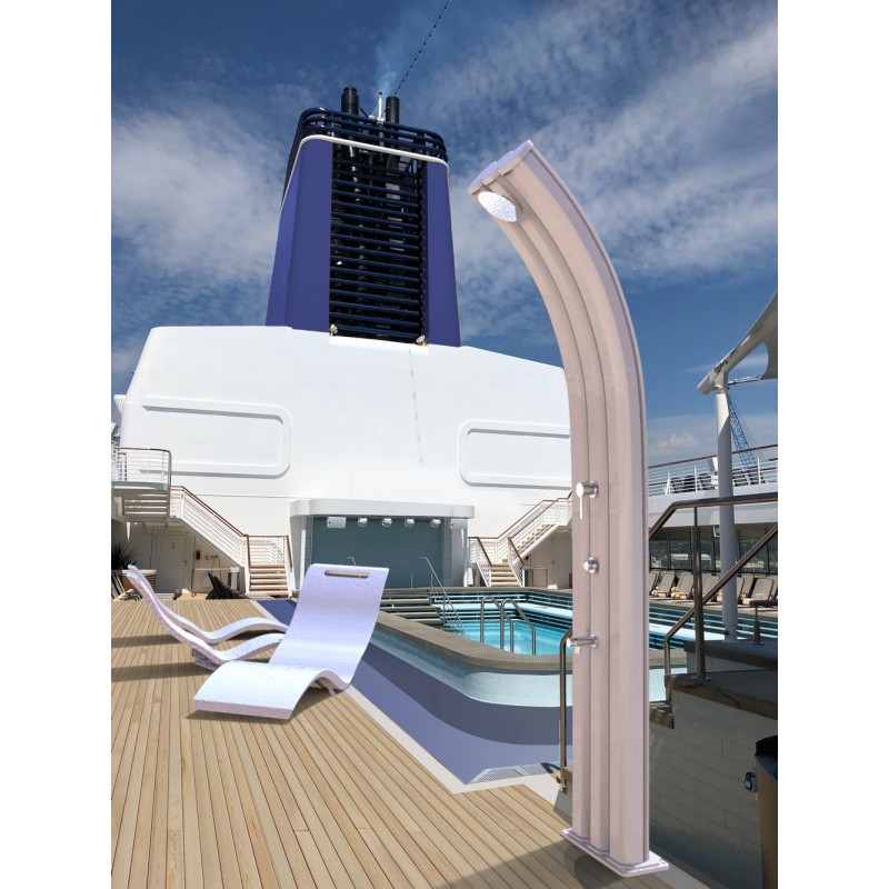 ENERGY PRO A920_A930 Arkema Energy Pro solar shower in aluminum in different finishes from h. 226 cm