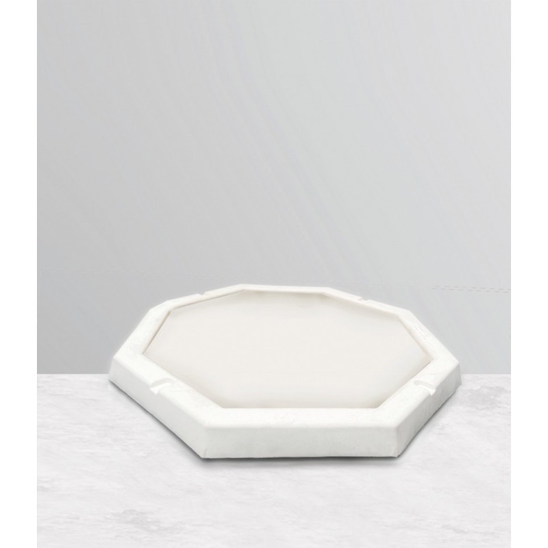 QP110/SMART Receveur de douche octogonal Arkema Smart en polyéthylène blanc mesurant 68x68 cm