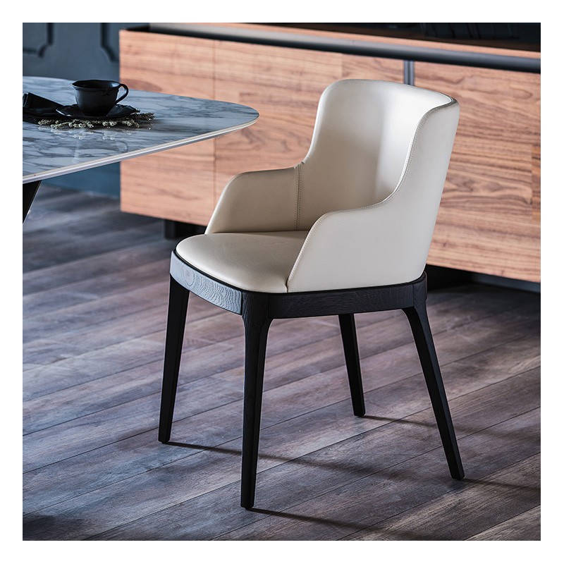 MAGDA Cattelan Magda chair with ash structure and seat of your choice