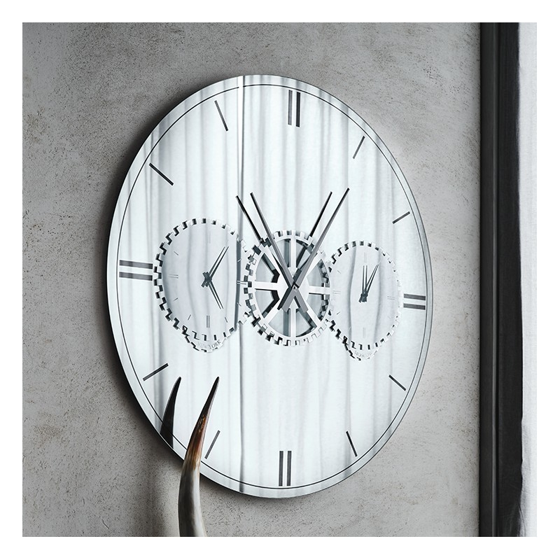 TIMES Cattelan Times horloge murale miroir Ø120 cm