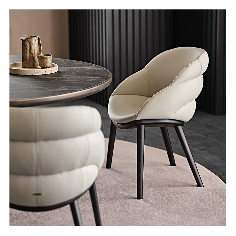 CAMILLA Cattelan Camilla chair with ash structure and seat of your choice